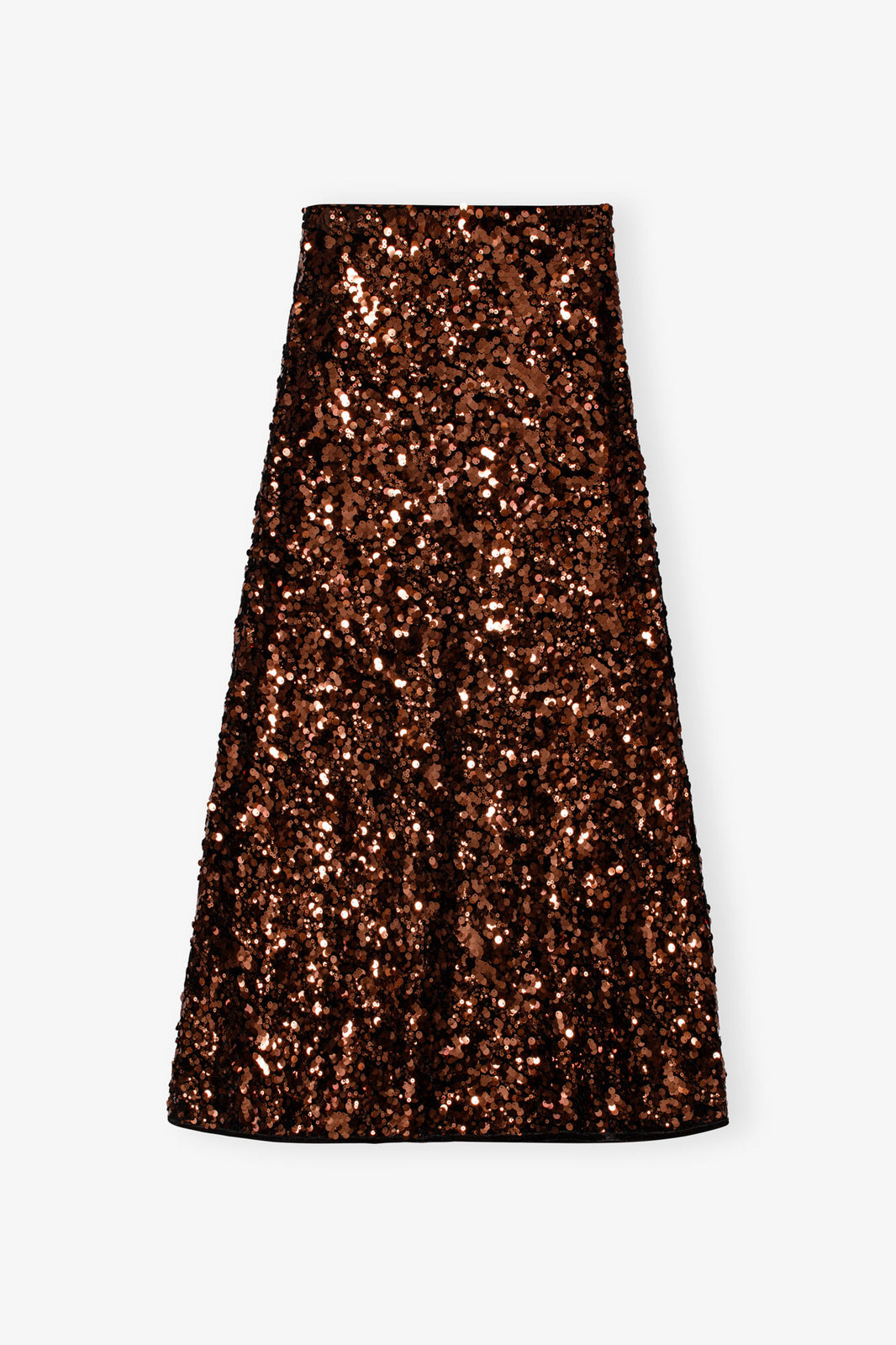 Bitter Chocolate Sequins Maxi Skirt
