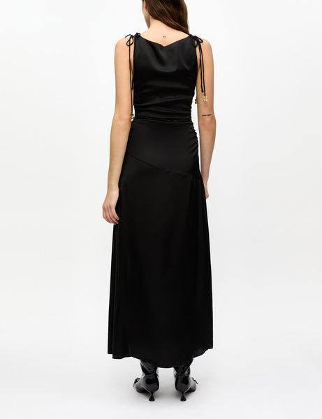 Tissue Crushed Dress Goddess Satin Dress Aritzia CA