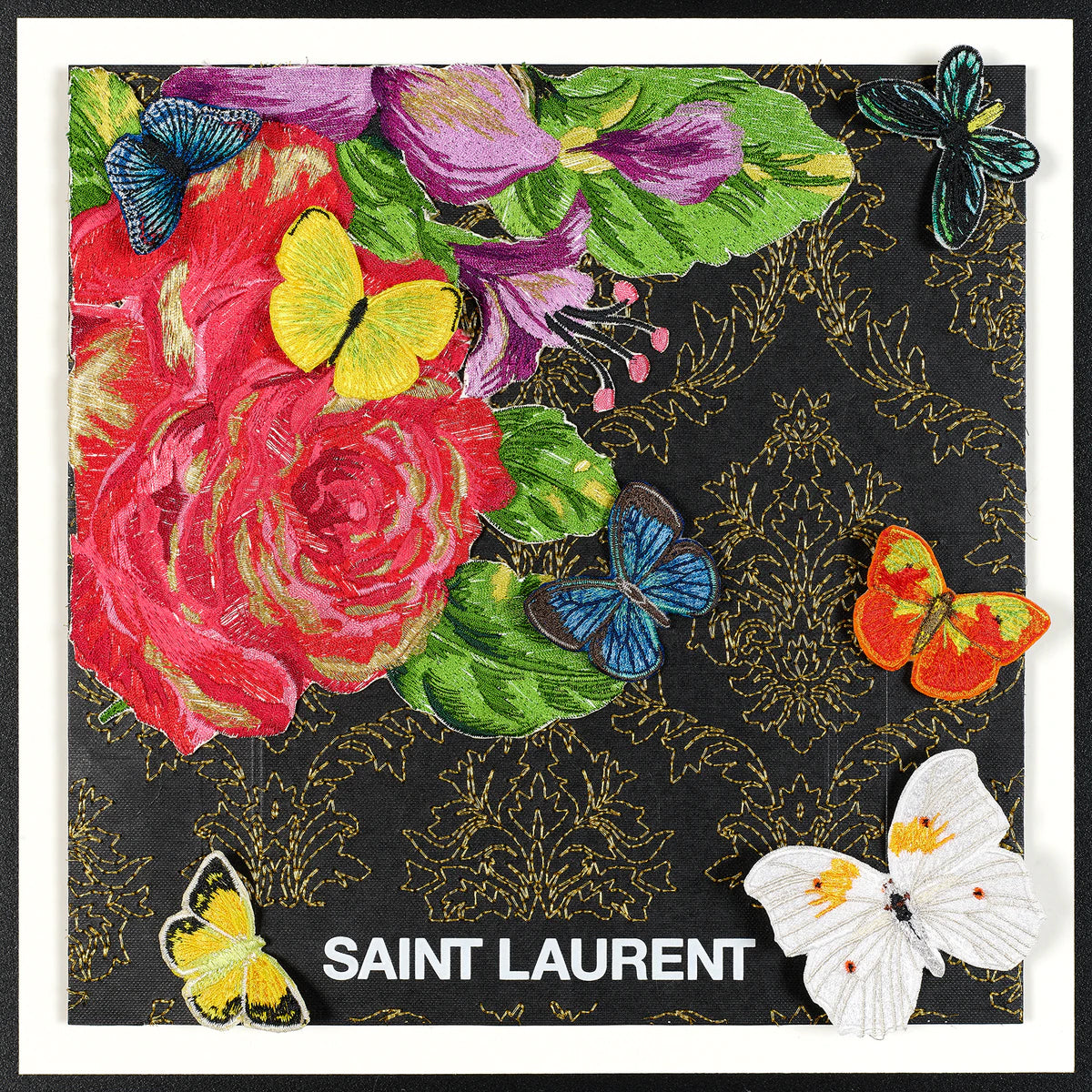 Saint Laurent Floral Corner by Stephen Wilson 12 by 12
