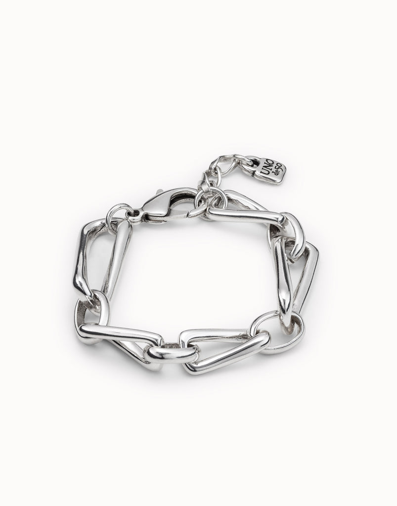 Silver-plated metal bracelet