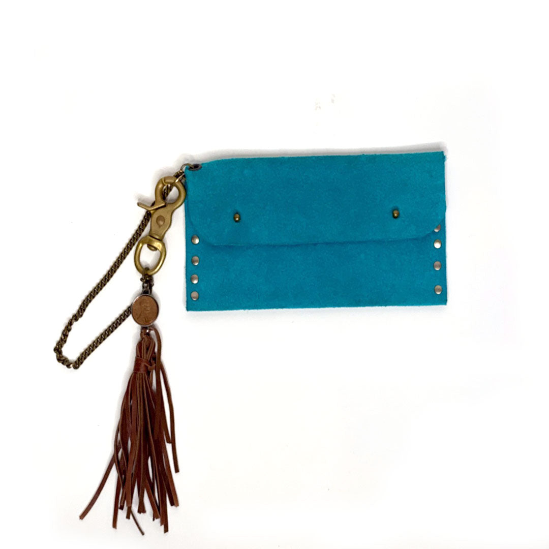 Biker Wallet with Leather Tassel