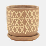 Contemporary Criss Cross Planter 4.5x4.5