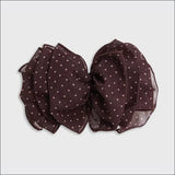 Chiffon Polka Dot Barrette