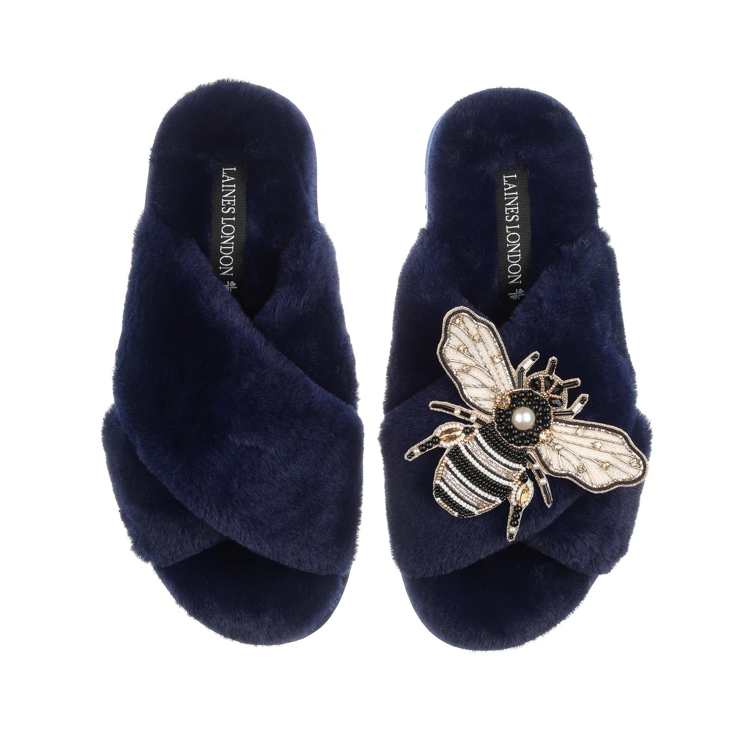 Cream Bee Slippers