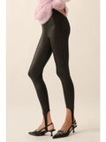 Sleek It Up Liquid Leather Stirrup Leggings