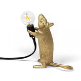 Gold Plated Mouse Resin Night Light Set of 3