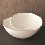 Spiral Design Bowl - Matte White