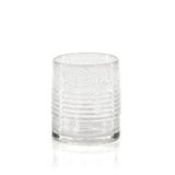 Bubble glass old fashioned glass