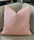 Pink Tweed Throw Pillow