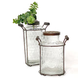 Glass Vase with Lid