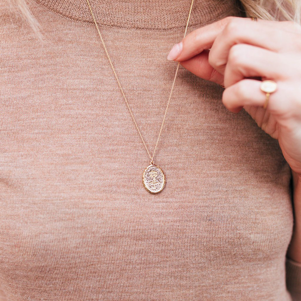 Rose Charm Necklace