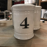 Stoneware Container with Number