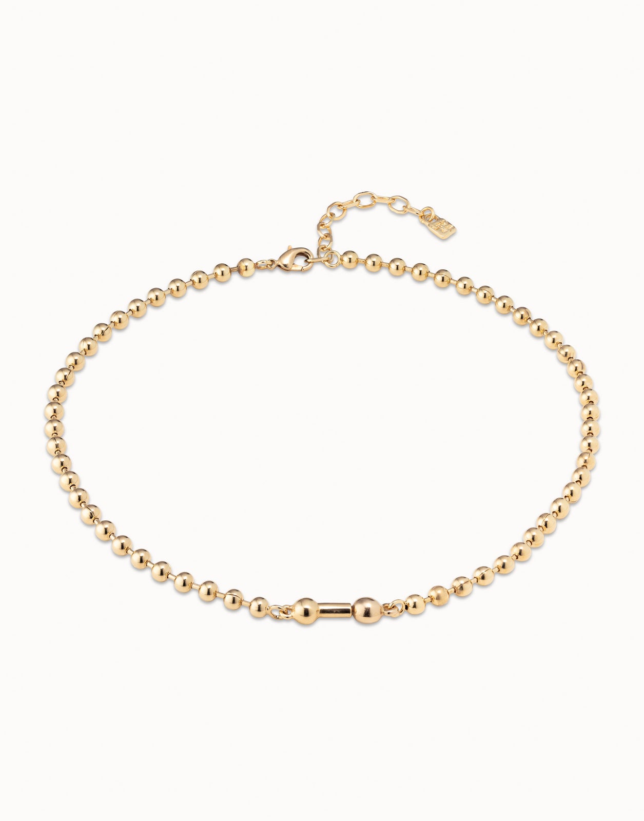 gold-plated metal necklace