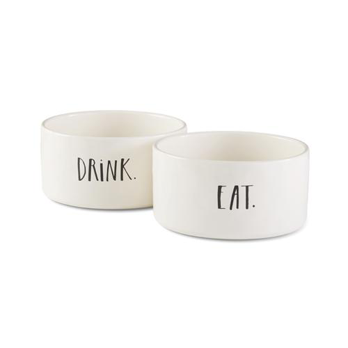 Eat + Drink Dog Bowls Set