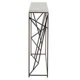 Geometric lines console table