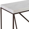 Geometric lines console table