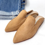 Capri Kid Suede Mule - camel